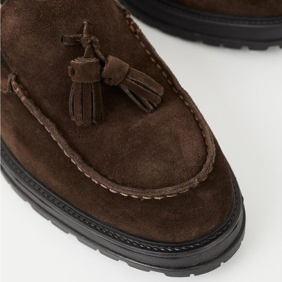 Revolve Vagabond Brown Suede Leather JOHNNY 2.0 LOAFER NWOT main image 8
